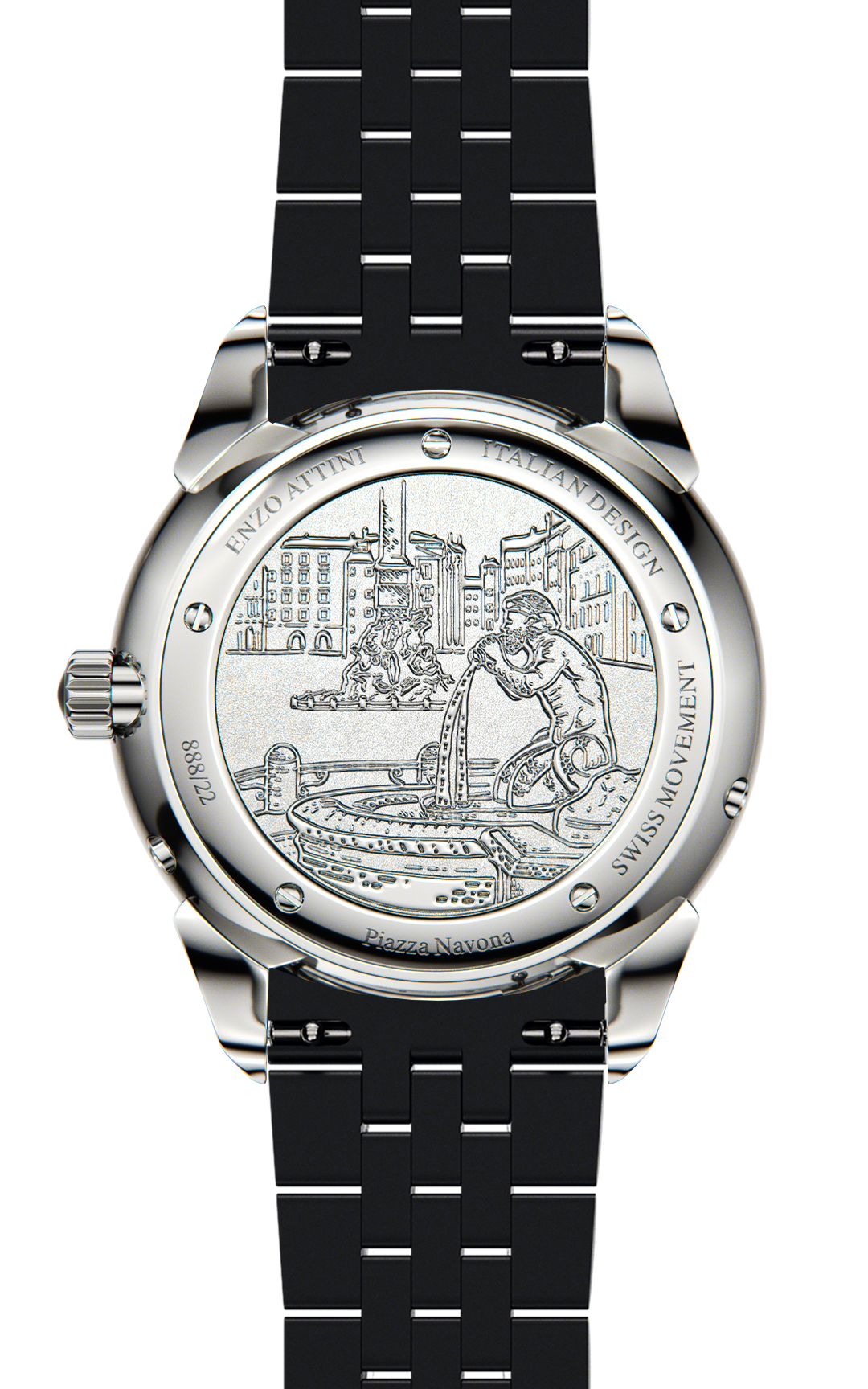 New Piazza Navona, Roma - President Bracelet / Swiss Movement