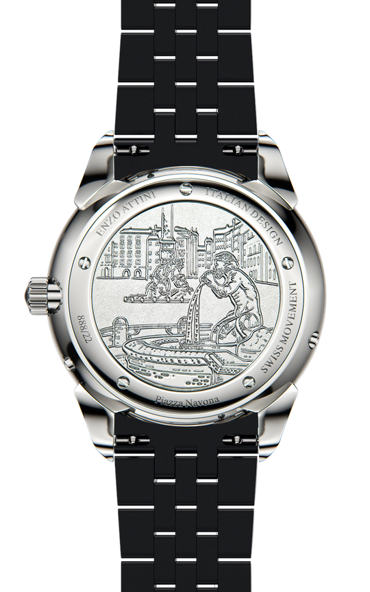 New Piazza Navona, Roma - President Bracelet / Swiss Movement