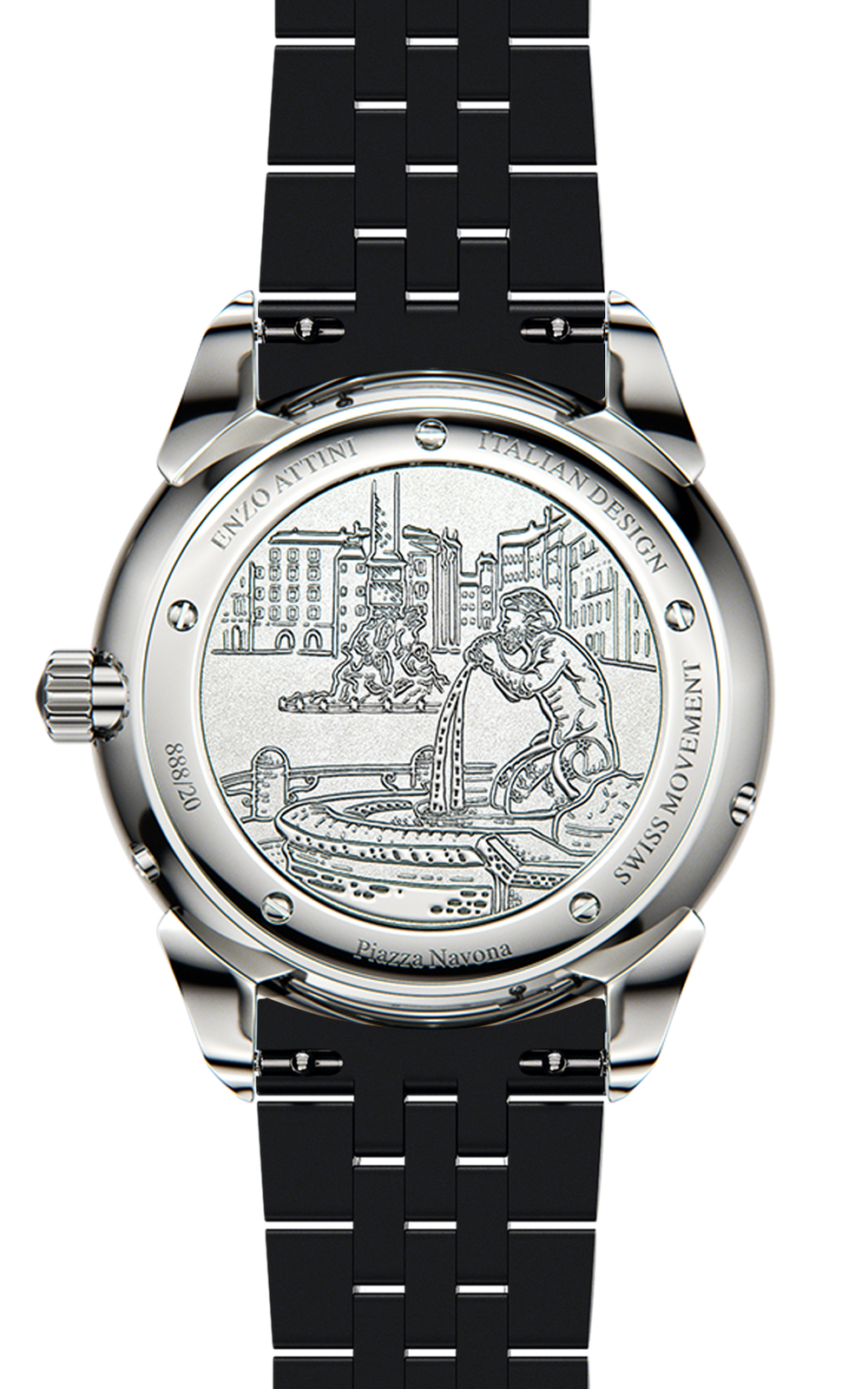 Piazza Navona, Roma - President Bracelet / Swiss Movement.