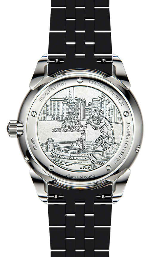 Piazza Navona, Roma - President Bracelet / Swiss Movement.