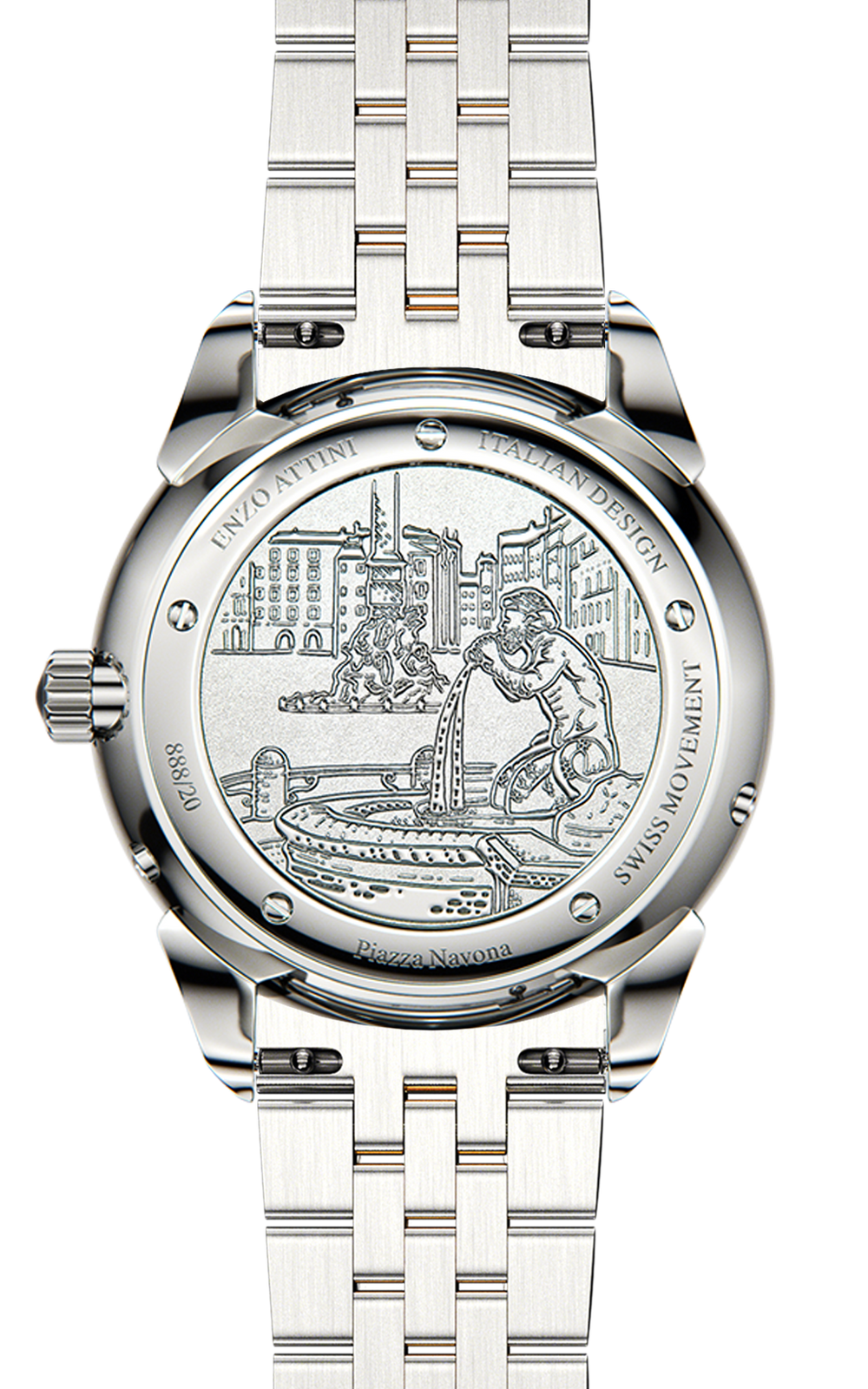 Piazza Navona, Roma - President Bracelet / Swiss Movement.