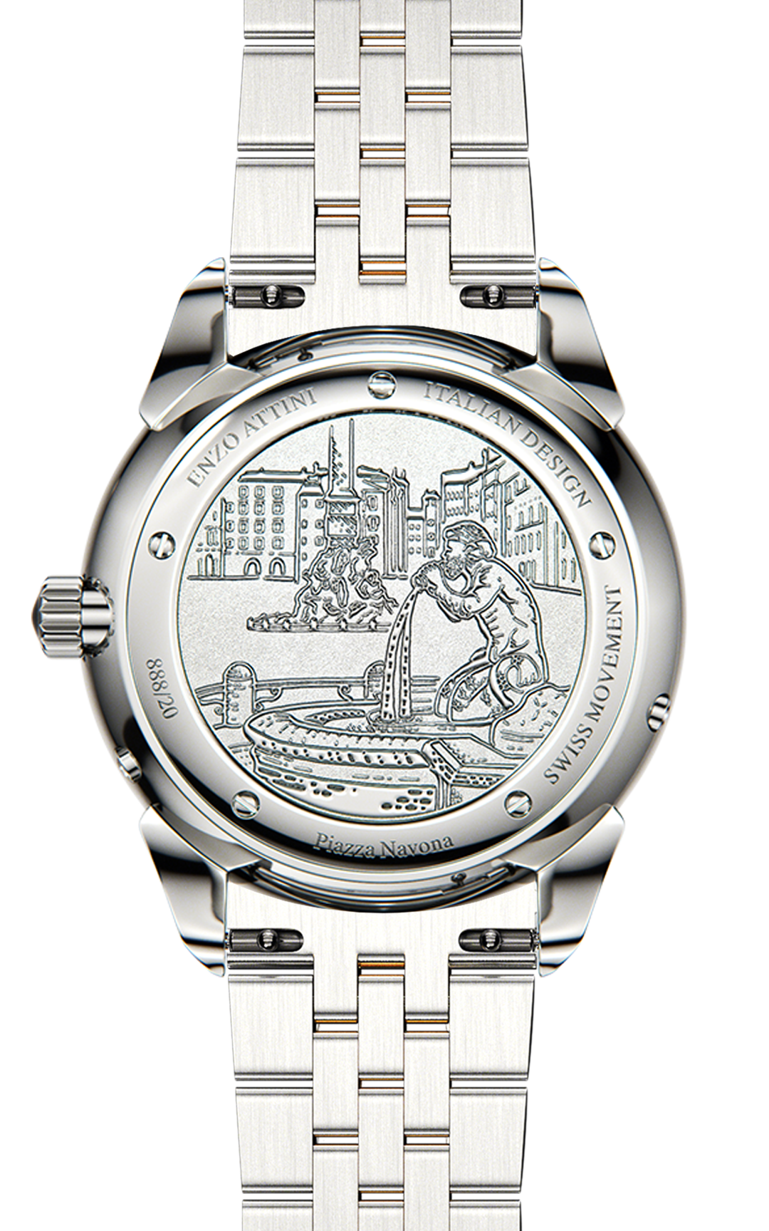 Piazza Navona, Roma - President Bracelet / Swiss Movement.