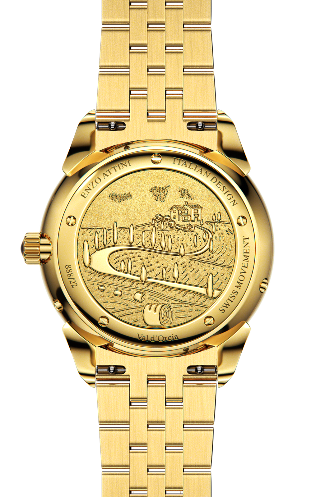 New Val d'Orcia - President Bracelet / Swiss Movement.