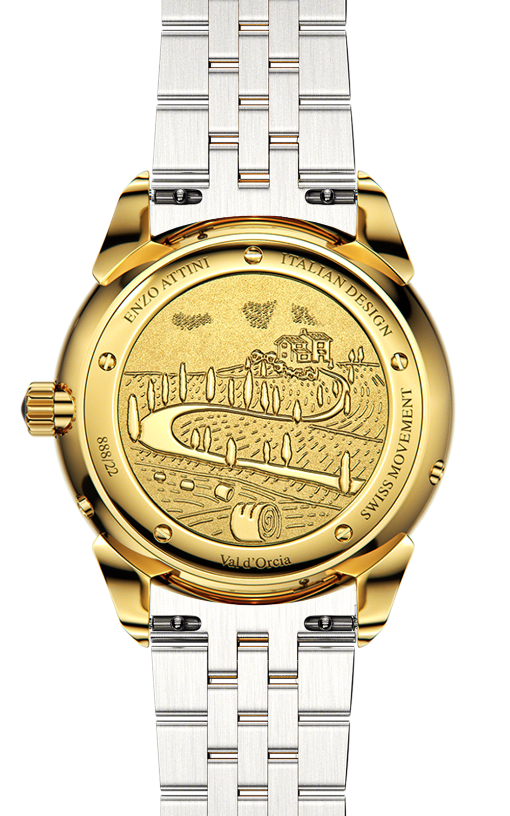 New Val d'Orcia - President Bracelet / Swiss Movement.