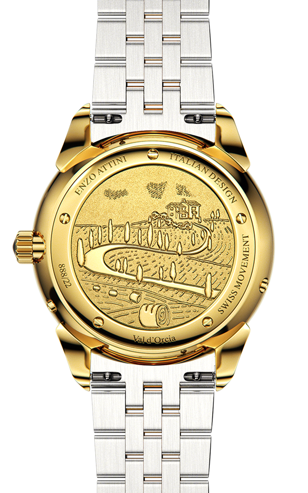 New Val d'Orcia - President Bracelet / Swiss Movement.