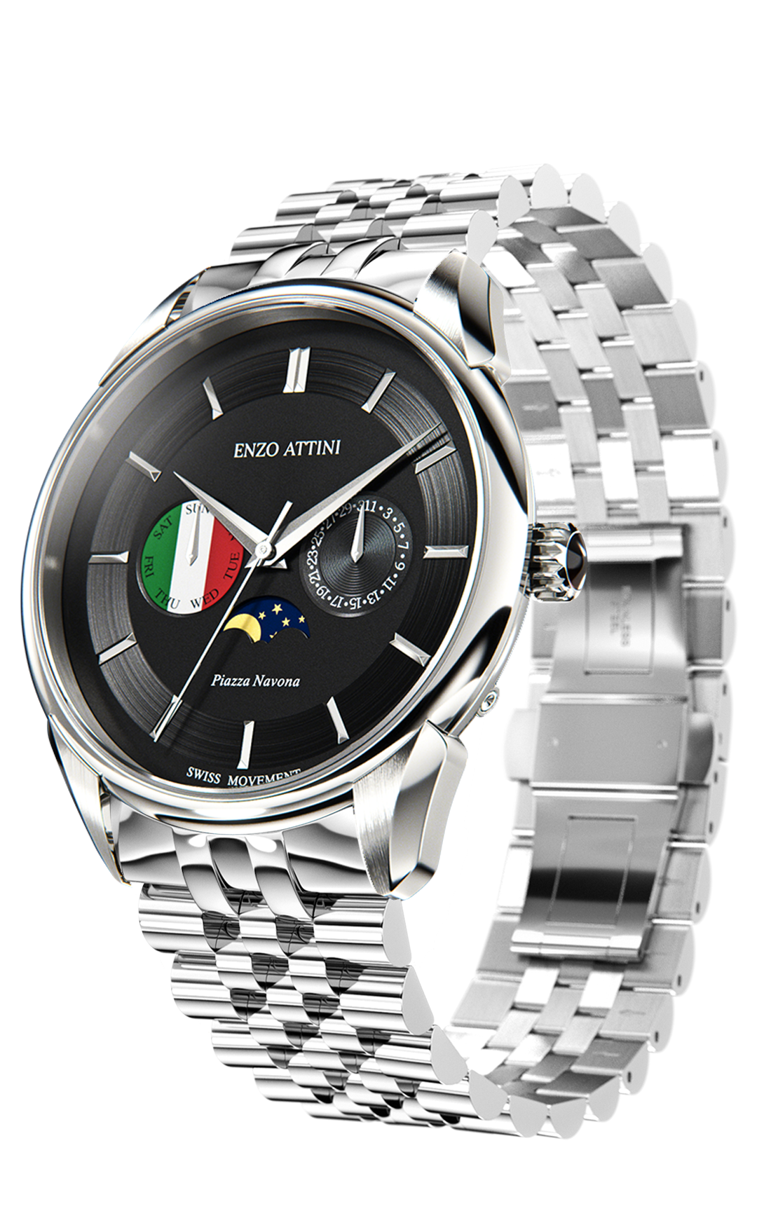 Piazza Navona, Roma - President Bracelet / Swiss Movement.