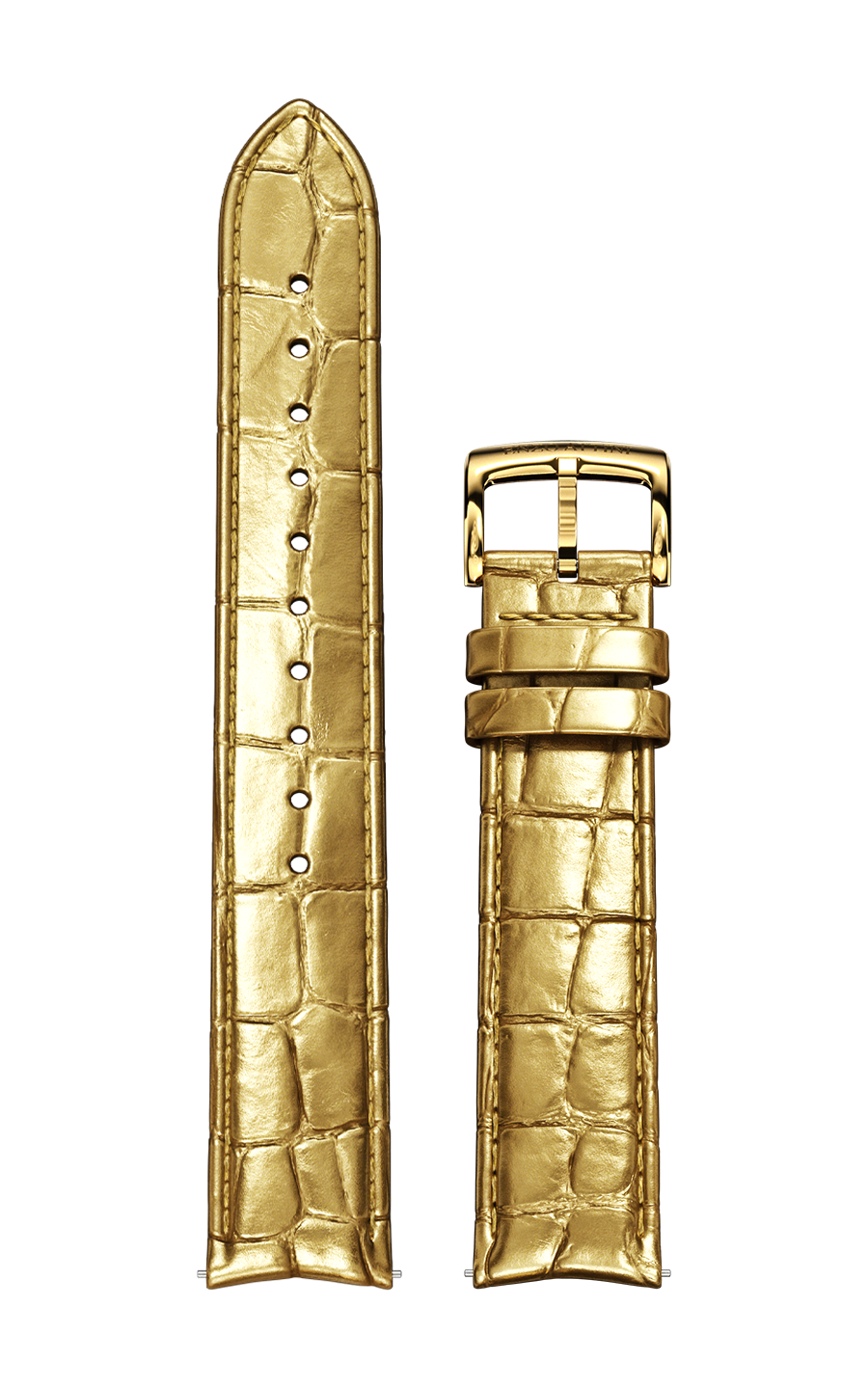 RRIP LËKURE NGJYRË GOLD (DIZAJN SI KROKODIL)  / TOGZA NGJYRË GOLD