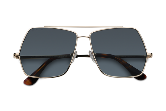 Syze Enzo Attini - Lake Geneva / Tortoise & Gold Color + Dark Black Lens - Për meshkuj