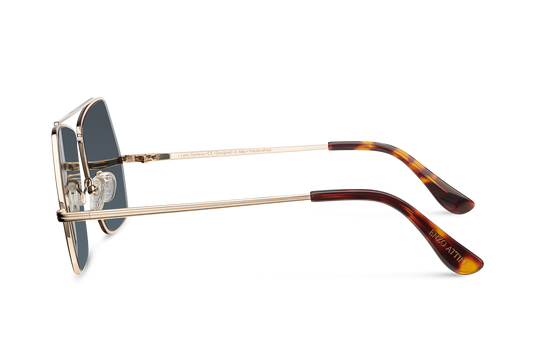 Syze Enzo Attini - Lake Geneva / Tortoise & Gold Color + Dark Black Lens - Për meshkuj