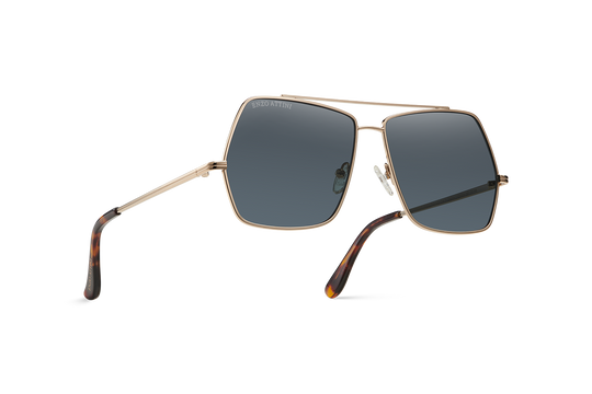 Syze Enzo Attini - Lake Geneva / Tortoise & Gold Color + Dark Black Lens - Për meshkuj
