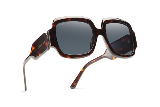 Syze Enzo Attini - Piazza della Signoria / Tortoise Red + Dark Black Lens. Për femra