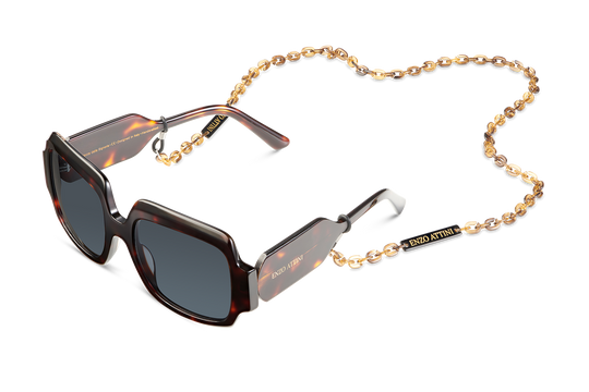 Syze Enzo Attini - Piazza della Signoria / Tortoise Red + Dark Black Lens. Për femra