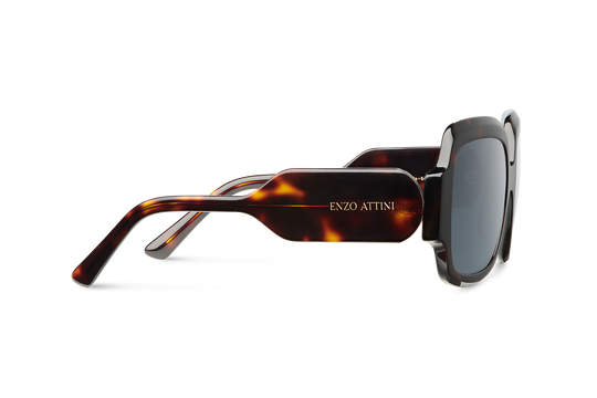 Syze Enzo Attini - Piazza della Signoria / Tortoise Red + Dark Black Lens. Për femra